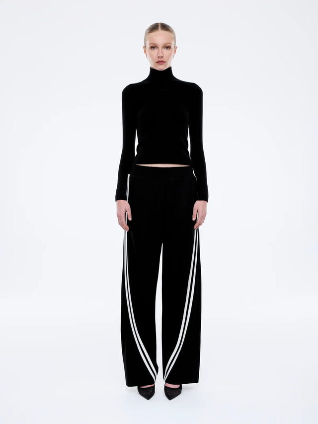 ENA PELLY - Valentina Stripe Pant - Black / Off White