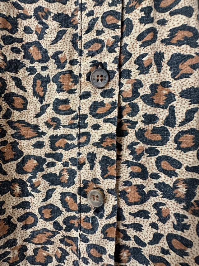 VANISHING ELEPHANT - LEOPARD PRINT SHIRT - 10-Shirts-UPTOWN VINTAGE-UPTOWN LOCAL
