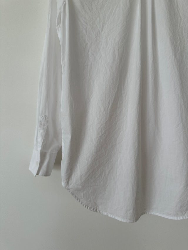 CHEAP MONDAY - OVERSIZED COTTON SHIRT - WHITE - S-Shirts-UPTOWN VINTAGE-UPTOWN LOCAL