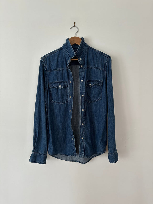 CHEAP MONDAY - DENIM SHIRT - S-Shirts-UPTOWN VINTAGE-UPTOWN LOCAL