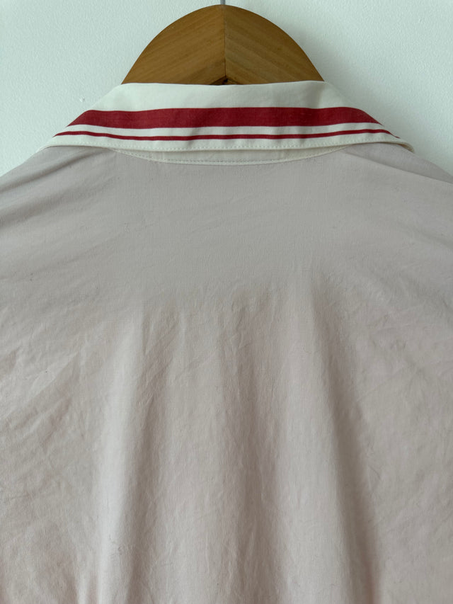 COUNTRY ROAD - 2004 VINTAGE CONTRAST COLLAR SHIRT - PINK / WHITE COLLAR - M-Shirts-UPTOWN VINTAGE-UPTOWN LOCAL