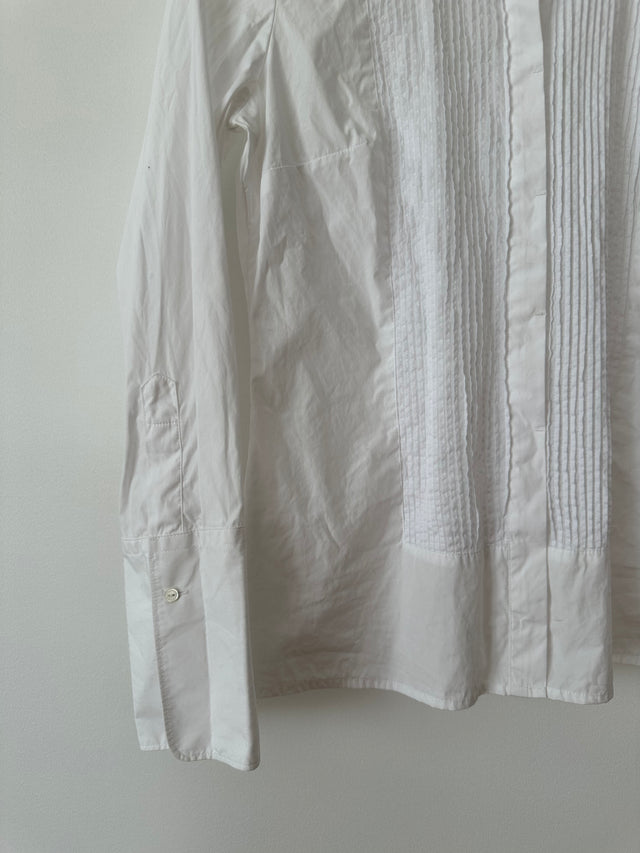 COUNTRY ROAD - 2006 VINTAGE TUXEDO SLIM SHIRT - WHITE - M-Shirts-UPTOWN VINTAGE-UPTOWN LOCAL