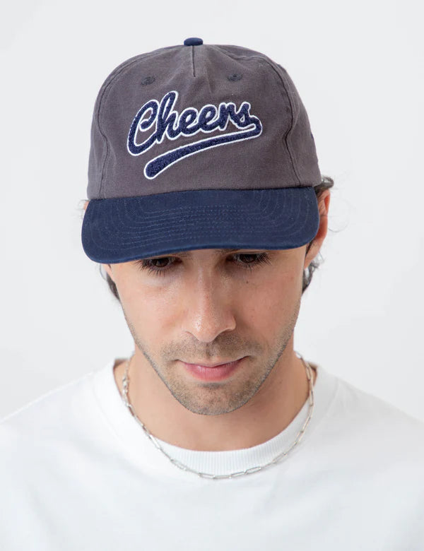 MR SIMPLE - CHEERS 5 PANEL CAP - CHARCOAL-Hats-Mr. Simple-UPTOWN LOCAL