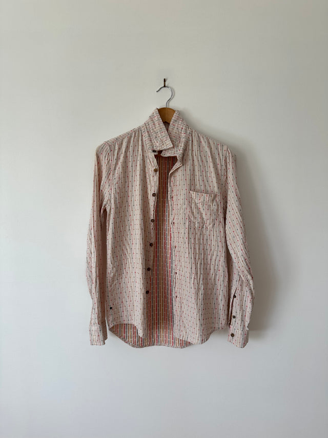 VANISHING ELEPHANT - SOFT COTTON SHIRT - WHITE / MULTI - S-Shirts-UPTOWN VINTAGE-UPTOWN LOCAL