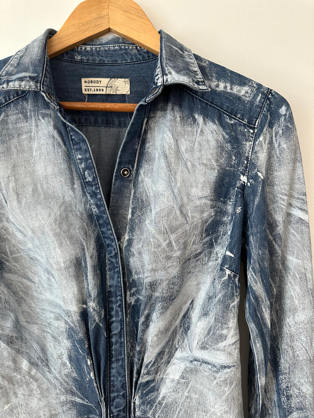 NOBODY DENIM - DENIM SHIRT - M-Shirts-UPTOWN VINTAGE-UPTOWN LOCAL