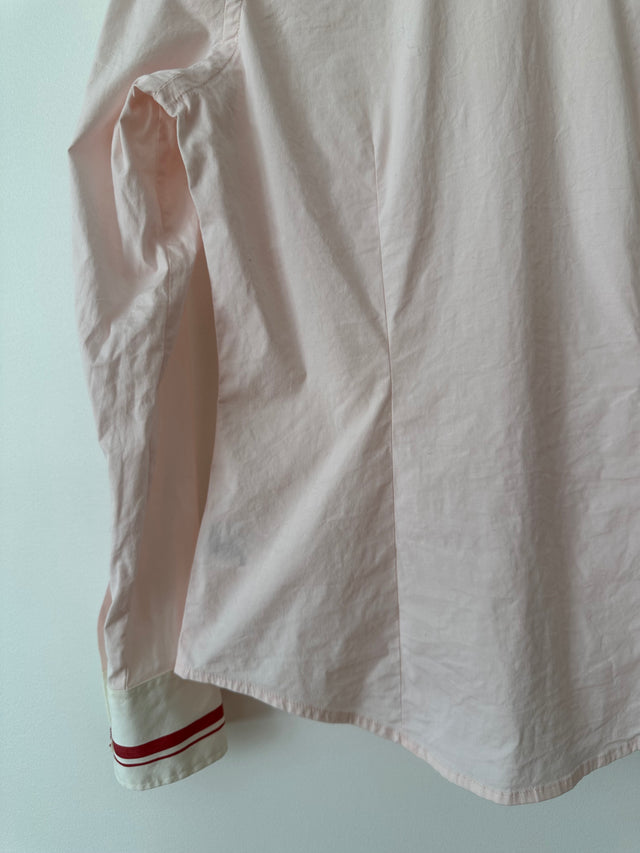 COUNTRY ROAD - 2004 VINTAGE CONTRAST COLLAR SHIRT - PINK / WHITE COLLAR - M-Shirts-UPTOWN VINTAGE-UPTOWN LOCAL