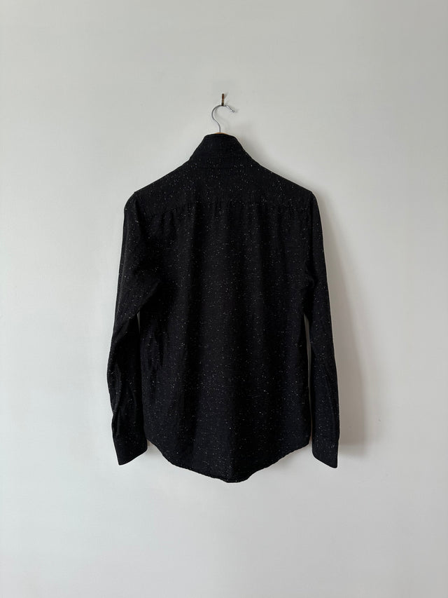 SATURDAYS NYC - COTTON SHIRT - BLACK - S-Shirts-UPTOWN VINTAGE-UPTOWN LOCAL