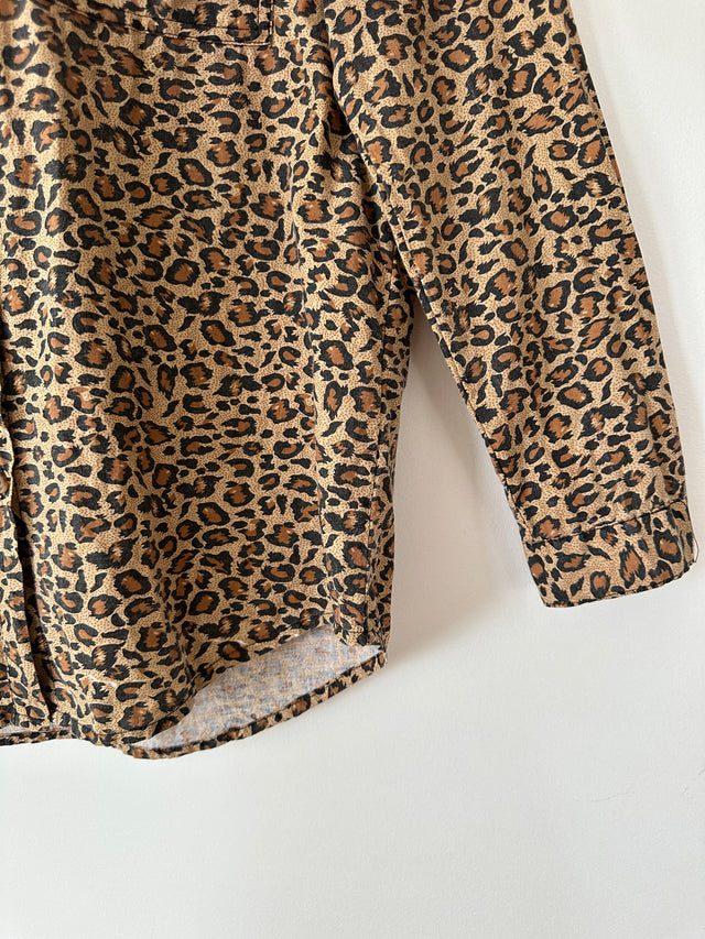 VANISHING ELEPHANT - LEOPARD PRINT SHIRT - 10-Shirts-UPTOWN VINTAGE-UPTOWN LOCAL