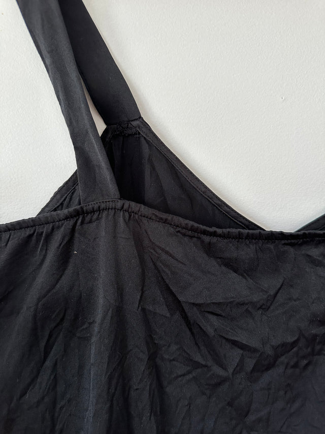 NOBODY DENIM - SILK CAMI TOP - BLACK - M-Shirts-UPTOWN VINTAGE-UPTOWN LOCAL