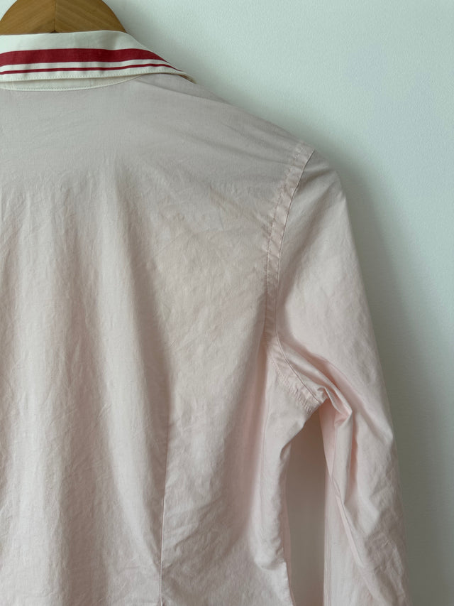 COUNTRY ROAD - 2004 VINTAGE CONTRAST COLLAR SHIRT - PINK / WHITE COLLAR - M-Shirts-UPTOWN VINTAGE-UPTOWN LOCAL
