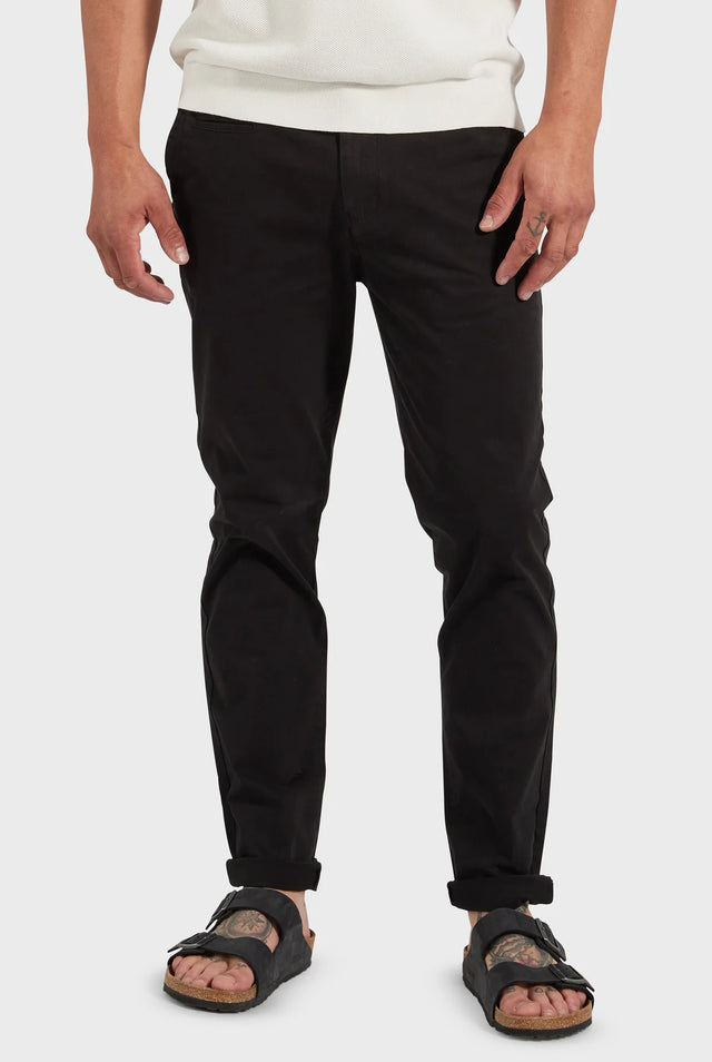 ACADEMY BRAND - Cooper Chino - Black-Pants-Academy Brand-30-UPTOWN LOCAL