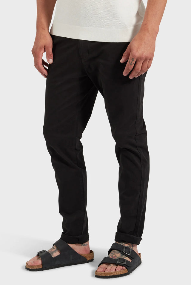 ACADEMY BRAND - Cooper Chino - Black-Pants-Academy Brand-30-UPTOWN LOCAL