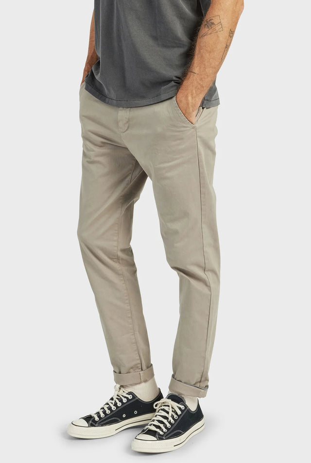 ACADEMY BRAND - Cooper Chino Dusty - Olive-Pants-Academy Brand-28-UPTOWN LOCAL