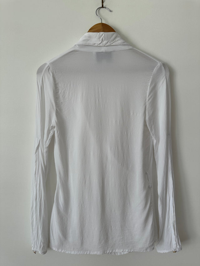 VIKTORIA & WOODS - LUX WRAP SHIRT - WHITE - 1 / S-Shirts-UPTOWN VINTAGE-UPTOWN LOCAL