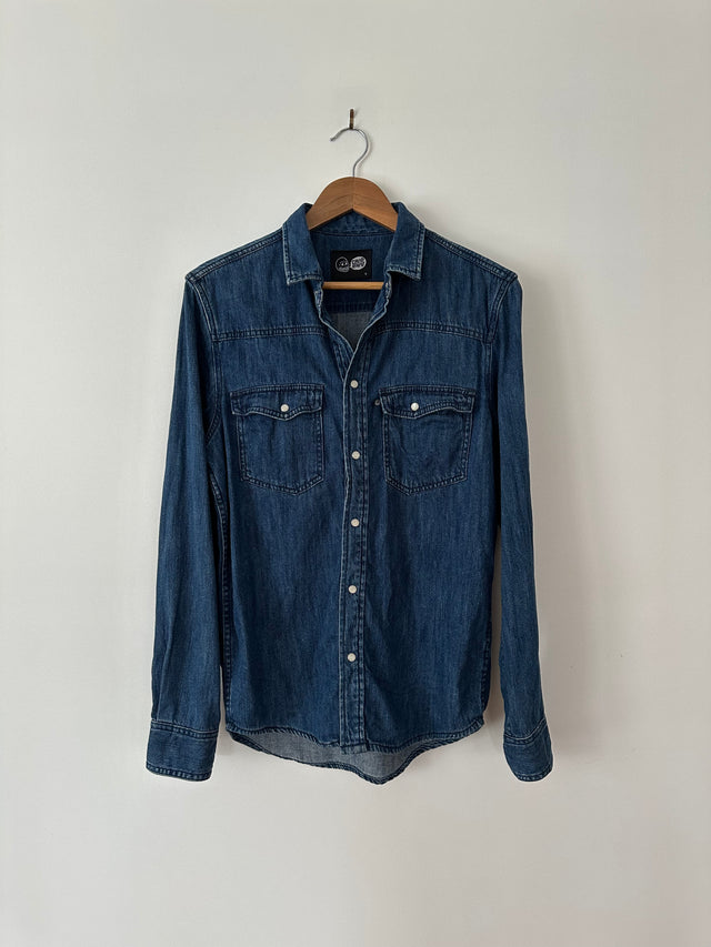 CHEAP MONDAY - DENIM SHIRT - S-Shirts-UPTOWN VINTAGE-UPTOWN LOCAL
