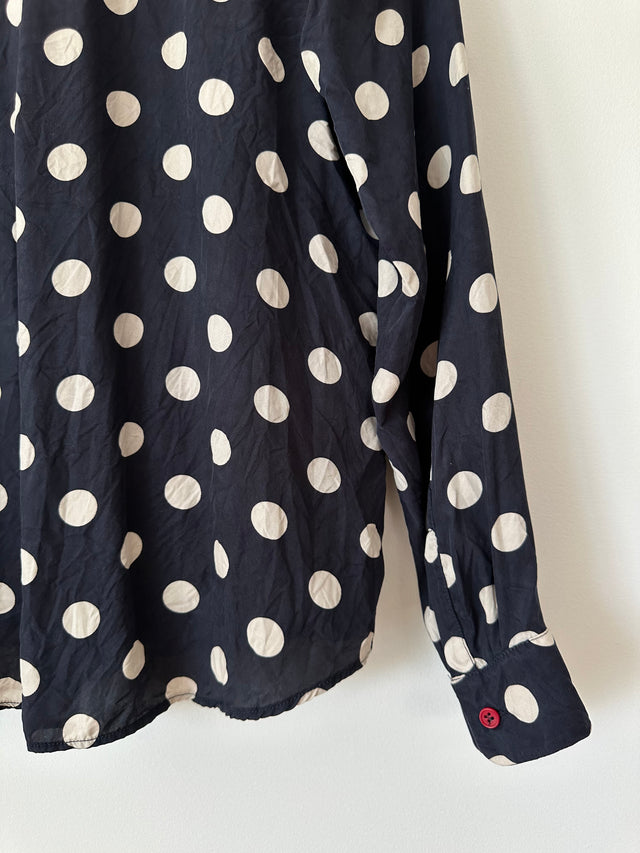 TWENTY SEVEN NAMES - BIG SPOT SHIRT - NAVY / WHITE - 10-Shirts-UPTOWN VINTAGE-UPTOWN LOCAL