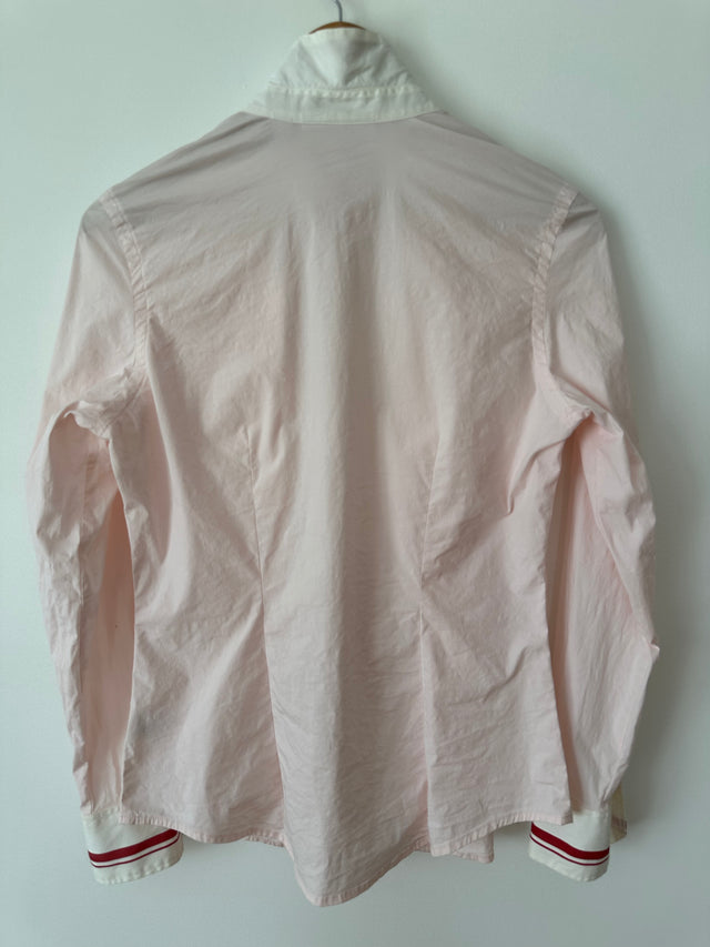 COUNTRY ROAD - 2004 VINTAGE CONTRAST COLLAR SHIRT - PINK / WHITE COLLAR - M-Shirts-UPTOWN VINTAGE-UPTOWN LOCAL