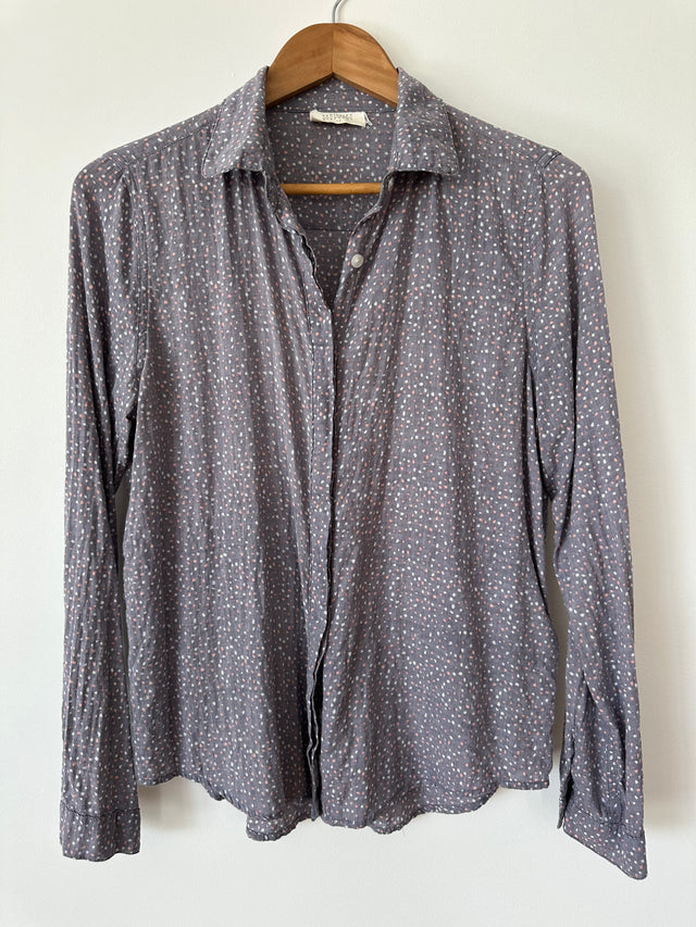 VANISHING ELEPHANT - SOFT COTTON SHIRT - LAVENDER ASH / WHITE & PINK - 12-Shirts-UPTOWN VINTAGE-UPTOWN LOCAL