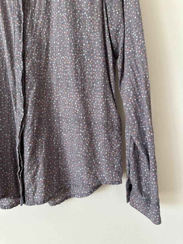 VANISHING ELEPHANT - SOFT COTTON SHIRT - LAVENDER ASH / WHITE & PINK - 12-Shirts-UPTOWN VINTAGE-UPTOWN LOCAL