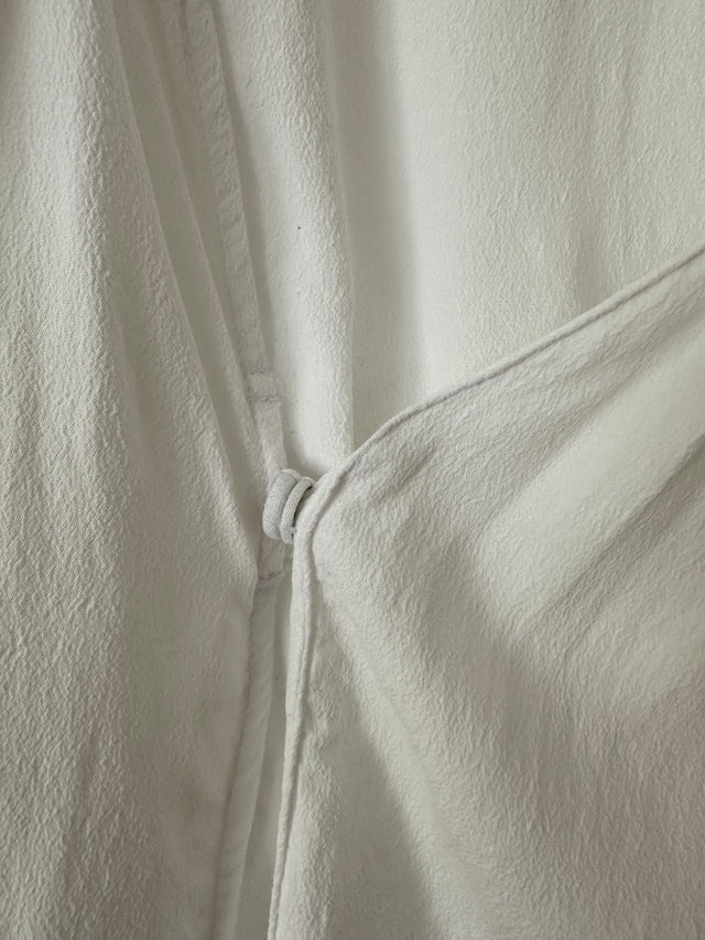 VIKTORIA & WOODS - LUX WRAP SHIRT - WHITE - 1 / S-Shirts-UPTOWN VINTAGE-UPTOWN LOCAL