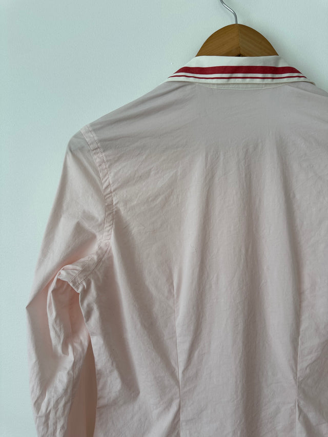 COUNTRY ROAD - 2004 VINTAGE CONTRAST COLLAR SHIRT - PINK / WHITE COLLAR - M-Shirts-UPTOWN VINTAGE-UPTOWN LOCAL