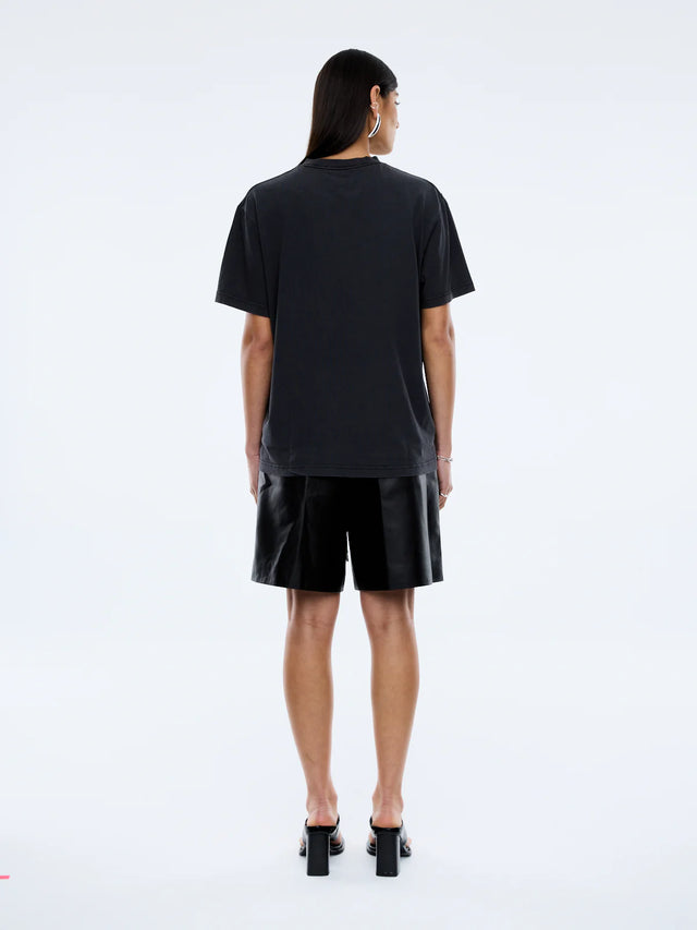 ENA PELLY - Crawling Leopard Tee - Vintage Black