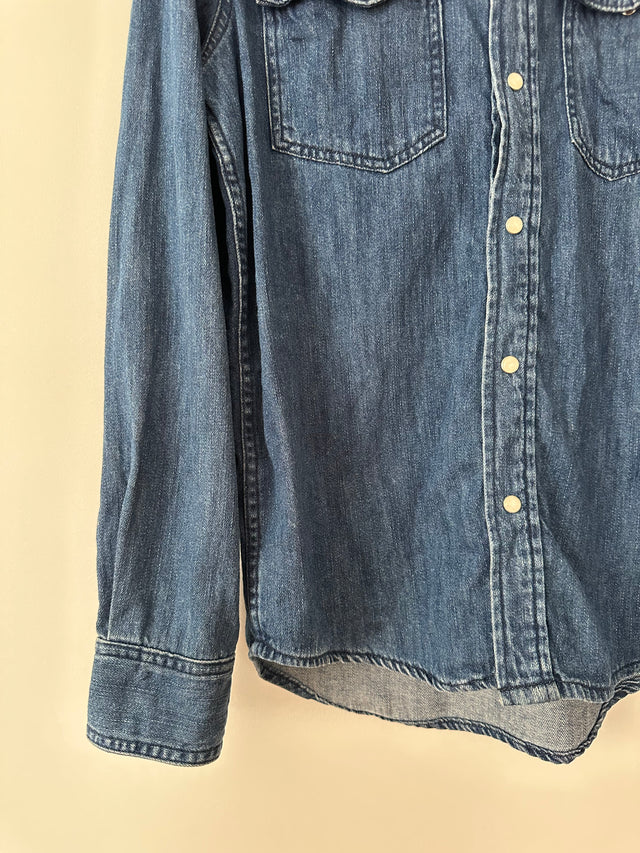 CHEAP MONDAY - DENIM SHIRT - S-Shirts-UPTOWN VINTAGE-UPTOWN LOCAL