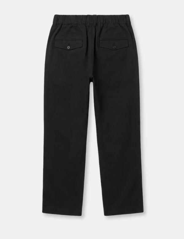 MR. SIMPLE - Chad Elastic Waist Relaxed Pant - Black-Pants-Mr. Simple-S-UPTOWN LOCAL