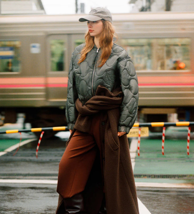 ENA PELLY - Magnolia Quilted Jacket - Olive-Jackets-ENA PELLY-6-UPTOWN LOCAL