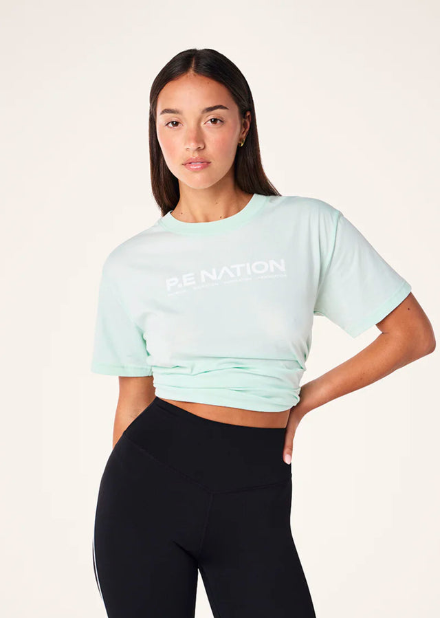 PE NATION - Aero SS Tee - Hint of Mint-T-Shirts-PE Nation-XS-UPTOWN LOCAL