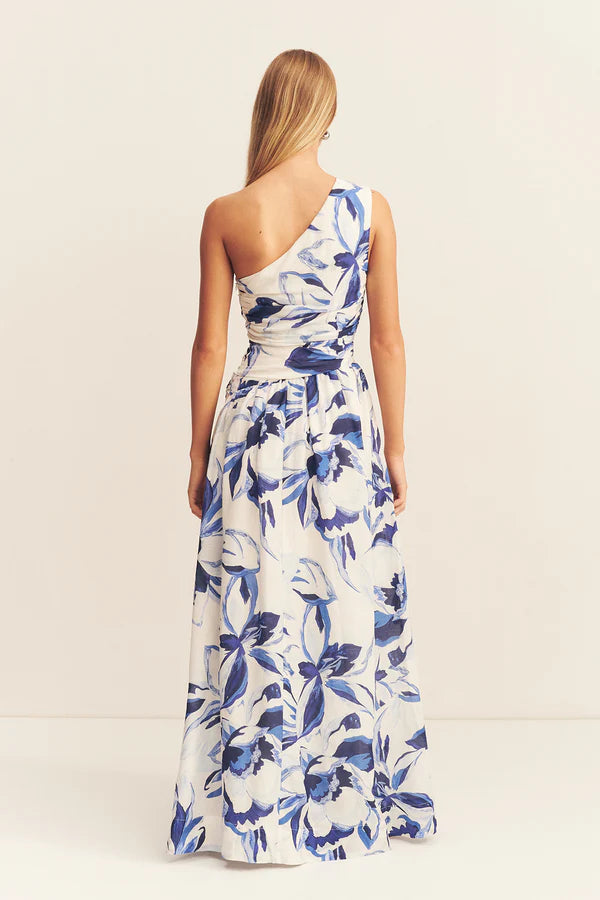 SHONA JOY - Willa Asymmetrical Maxi Dress -Bluebell Wallpaper-Dresses-Shona Joy-6-UPTOWN LOCAL