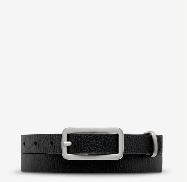 STATUS ANXIETY - Muse Belt - Black / Silver-Belts-Status Anxiety-S/M-UPTOWN LOCAL