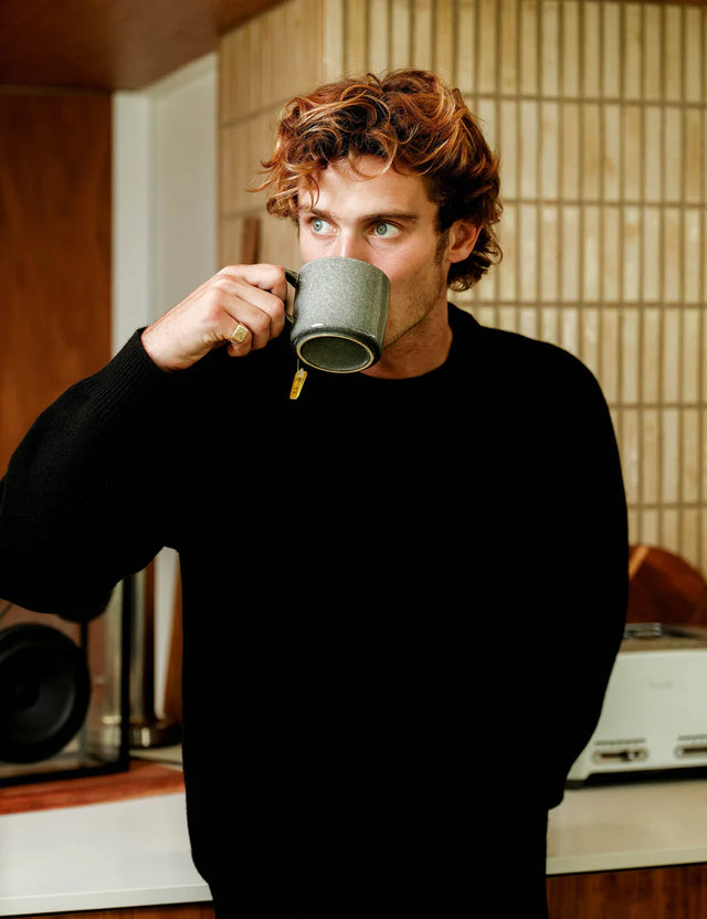 MR SIMPLE - Fred Crew Wool Knit - Black-Sweaters-Mr. Simple-S-UPTOWN LOCAL