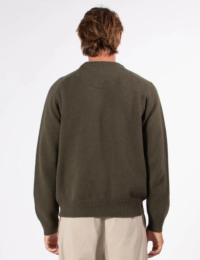 MR SIMPLE - Fred Crew Wool Knit - Fatigue-Sweaters-Mr. Simple-S-UPTOWN LOCAL