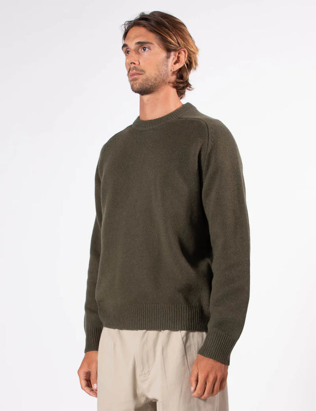 MR SIMPLE - Fred Crew Wool Knit - Fatigue-Sweaters-Mr. Simple-S-UPTOWN LOCAL