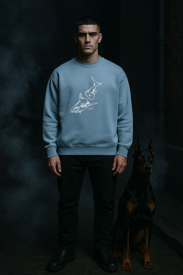 DEAD SMYLE - Great Whyte Sweater - Glacier-Sweaters-Dead Smyle-S-UPTOWN LOCAL