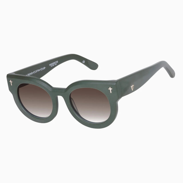 VALLEY - A Dead Coffin Club - Matte Army Green / Brown Gradient Polarised Lens-Sunglasses-Valley-UPTOWN LOCAL