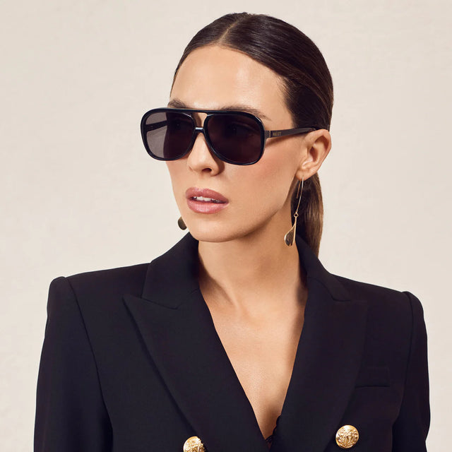 VALLEY - Bang Bang - Gloss Black Gold Metal / Black Polarised Lens-Sunglasses-Valley-UPTOWN LOCAL