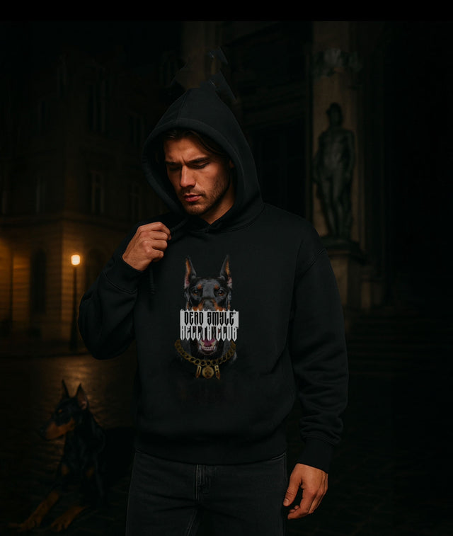 DEAD SMYLE - Doberman Hood - Nero-Sweaters-Dead Smyle-S-UPTOWN LOCAL