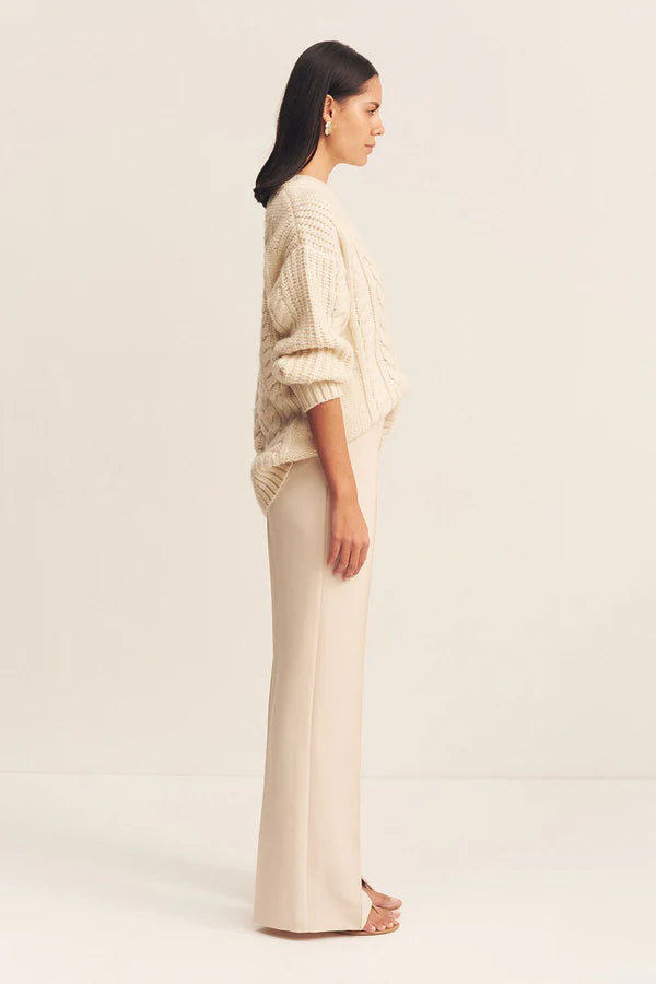 SHONA JOY - Bond Cable Sweater - Vanilla-Sweaters-Shona Joy-XS-UPTOWN LOCAL