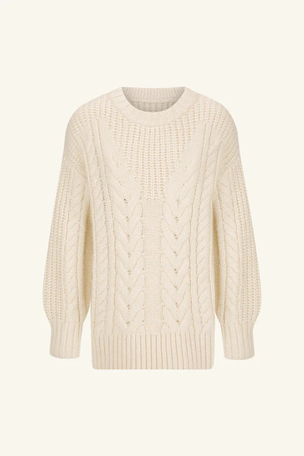 SHONA JOY - Bond Cable Sweater - Vanilla-Sweaters-Shona Joy-XS-UPTOWN LOCAL