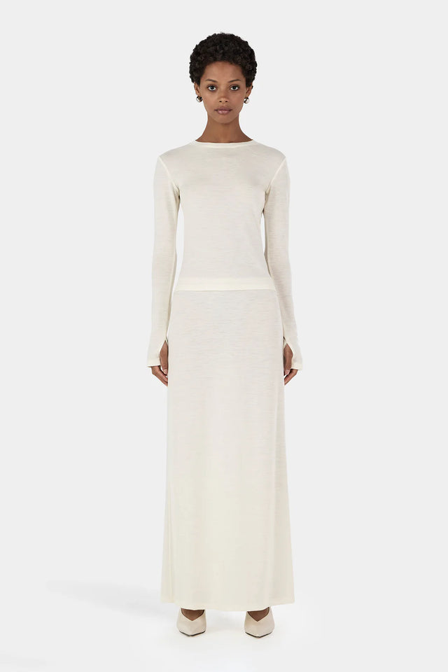 HANSEN & GRETEL - Lupe Wool Top - Ivory-Sweaters-Hansen and Gretel-XS-UPTOWN LOCAL
