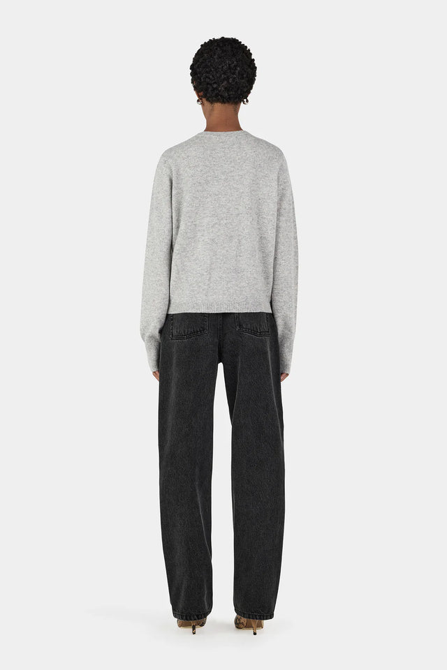 HANSEN & GRETEL - Dolly Cashmere Cardigan - Grey Marle-Sweaters-Hansen and Gretel-XS-UPTOWN LOCAL