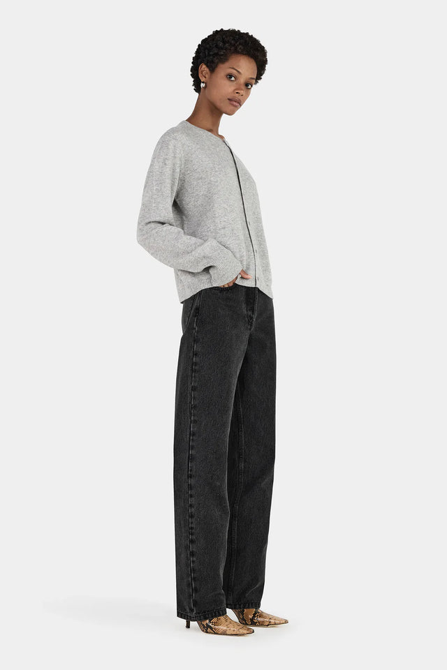 HANSEN & GRETEL - Dolly Cashmere Cardigan - Grey Marle-Sweaters-Hansen and Gretel-XS-UPTOWN LOCAL