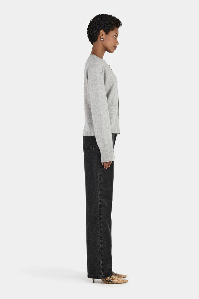 HANSEN & GRETEL - Dolly Cashmere Cardigan - Grey Marle-Sweaters-Hansen and Gretel-XS-UPTOWN LOCAL