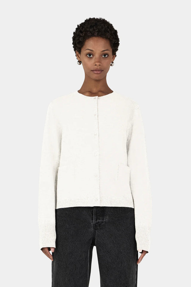 HANSEN & GRETEL - Dolly Cashmere Cardigan - Ivory-Sweaters-Hansen and Gretel-XS-UPTOWN LOCAL