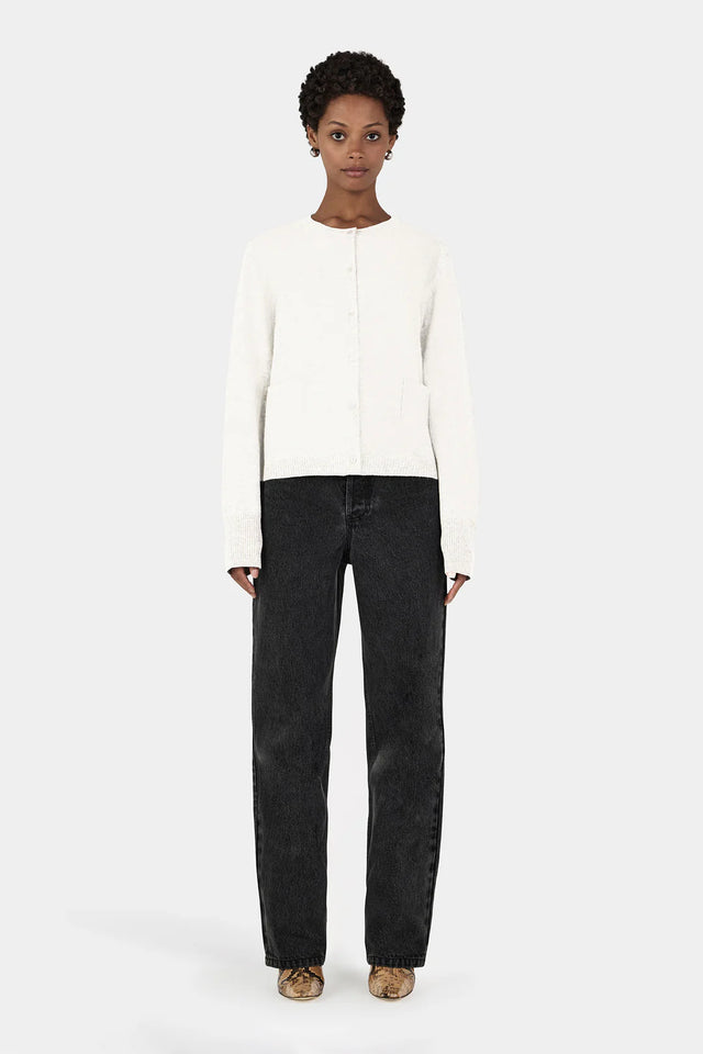 HANSEN & GRETEL - Dolly Cashmere Cardigan - Ivory-Sweaters-Hansen and Gretel-XS-UPTOWN LOCAL