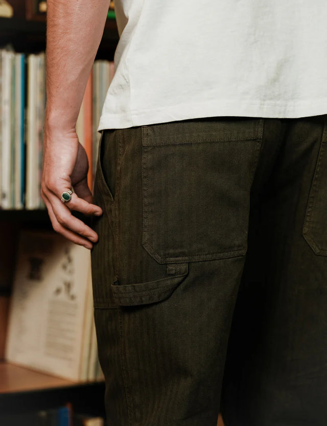 MR SIMPLE - Carpenter Pant - Dark Green-Pants-Mr. Simple-30-UPTOWN LOCAL