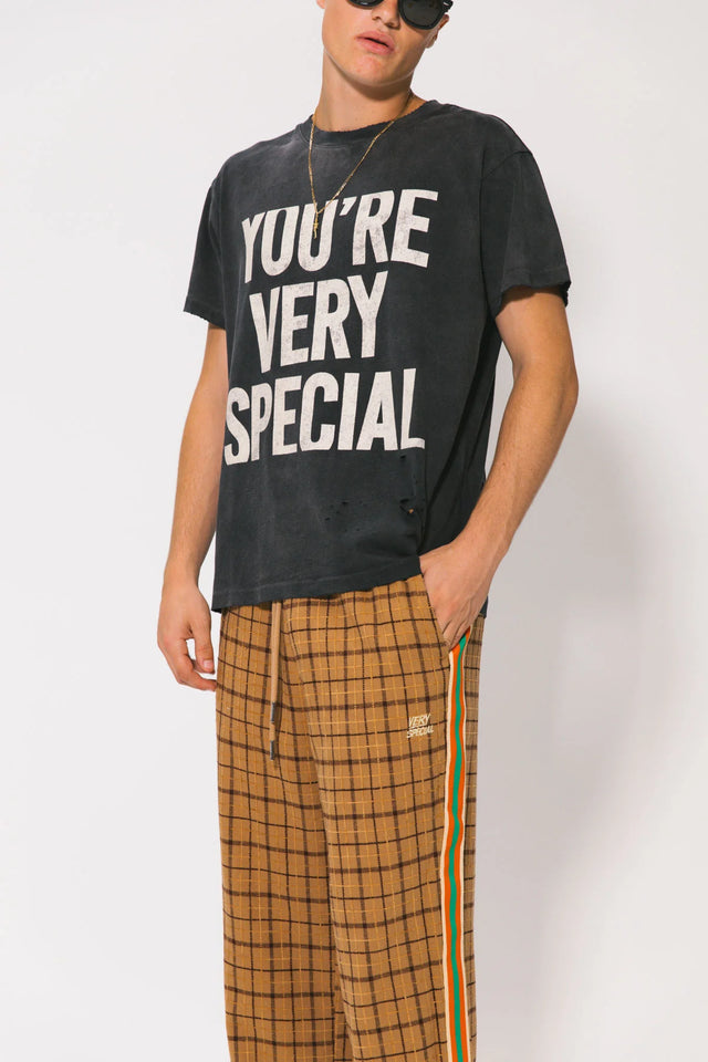 SOMETHING VERY SPECIAL - Check Baggy Track Pant-Pants-Something Very Special-S-UPTOWN LOCAL