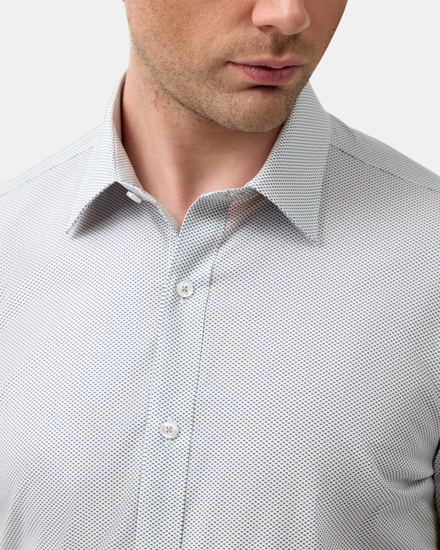 BROOKSFIELD - Stretch Performance Reg Fit - Oyster-Shirts-Brooksfield-40-UPTOWN LOCAL